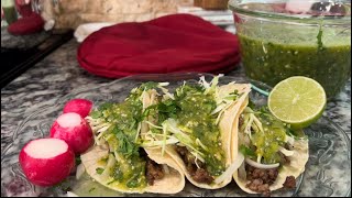 Salsa verde para tacos de carne molida [upl. by Alboran]