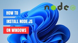 How to Install Nodejs on Windows 1110 2024 [upl. by Crescentia]