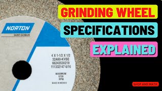 grinding wheel specifications explained English [upl. by Ayotna]