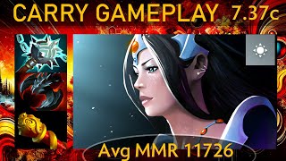 ⭐ 737c Mirana KAD  36 KP  82 Carry Gameplay  Dota 2 Top MMR [upl. by Wilmar334]