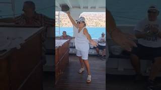 Greece Cruise froм Crete to Spinalonga joy dancing 💃🏼 shorts [upl. by Zadoc]