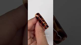 How to Tortoise Shell Nails nailartideas fallnails fallseason autumnails nailart [upl. by Ynoffit]