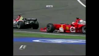 Nürburgring 2004 GP Sato osuu Barrichelloon ja rikkoo etusiipensä [upl. by Suolekcin]