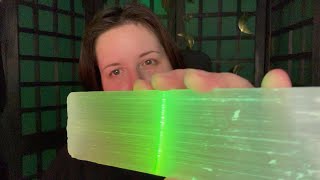 asmr brushing your aura with crystals layered sounds [upl. by Aicillyhp]