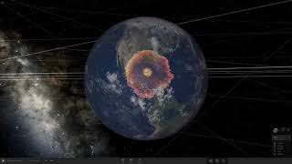 SemiRealistic Chicxulub Asteroid Impact Simulation Earth and Evolution Universe Sandbox [upl. by Timmie]