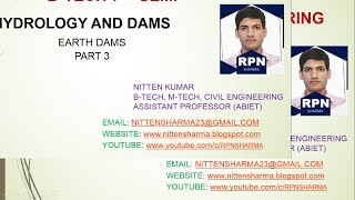 COMPONENTS OF EARTH DAM PHREATIC LINE CH8 PART 3 [upl. by Kam]