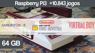 Galisteo Recalbox 41  64GB  73 sistemas  10843 jogos Abr 2018 [upl. by Dario]