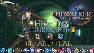 FFXIV Endwalker Level 90 Gunbreaker Guide Opener Rotation Stats amp Playstyle etc Outdated [upl. by Niveg]