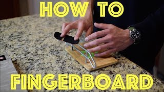 How To 360 Flip Crooked Grind  Fingerboard Tutorial [upl. by Sander]