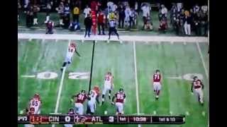 Desmond Trufant OWNED by JGresham on 1st NFL play [upl. by Euqinahc851]