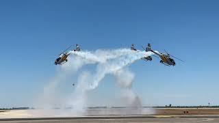 Exhibición Patrulla Aspa en la Base Aérea de Morón de la Frontera Sevilla en 4K [upl. by Cuhp]