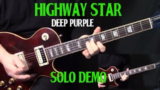 how to play quotHighway Starquot by Deep Purple Ritchie Blackmore  guitar solo lesson Part 1 [upl. by Eittol]