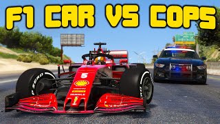 F1 Car Robs Banks In GTA 5 RP [upl. by Aleahs]