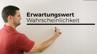 Erwartungswert in der Wahrscheinlichkeit einfache Version Unterstufe  Mathe by Daniel Jung [upl. by Ahseket]