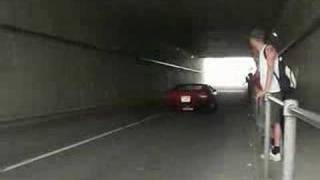 Detomaso Pantera great sound in tunnel [upl. by Lebasy]