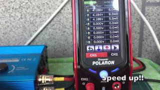 Hobbyking graphene 3s1300 battery charging in 10C [upl. by Thurman]