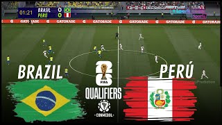 BRASIL vs PERÚ Eliminatorias Sudamericanas 2024 Partido Completo Simulación y Predicción [upl. by Riada]