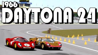 1966 Daytona 24 Hours  Ford vs Ferrari  GTR2  1966 Series 8 [upl. by Suiraj54]