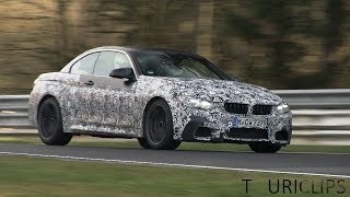 BMW M4 Cabriolet spied testing on the Nürburgring Nordschleife [upl. by Corella]