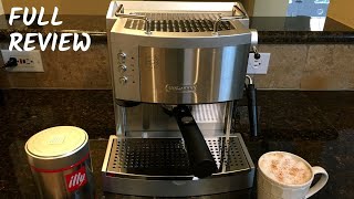 Delonghi EC 702 Manual Espresso Machine Review  Pouring Shots amp Vanilla Latte [upl. by Dollie]