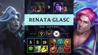 Renata Glasc Support vs Taric Vision Controller  KR Grandmaster Patch 1422 [upl. by Nylecyoj131]