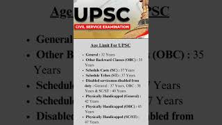 Age limit for upsc knowledge facts oceanmystery history space upsc upscexam generalknowledge [upl. by Ttimme]