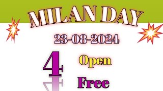 MILAN DAY TODAY  23082024 MILAN DAY MATKA JODI amp PANEL TRICK  MILAN DAY SATTA MATKA trending [upl. by Sapers]