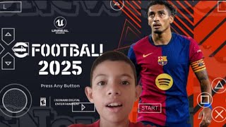 ☑️ descargar Efootball pes 2025 para PPSSPP [upl. by Enelrats62]