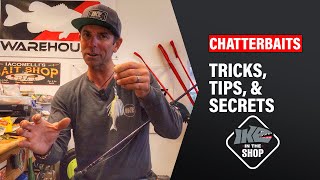 Chatterbait MUST know Tricks Tips amp Secrets  Ike in the Shop [upl. by Ravilob895]