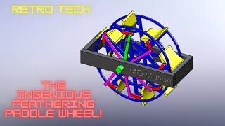 Mechanism 28 The Ingenious Feathering Paddle Wheel [upl. by Almund]