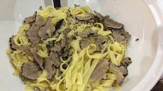 Tagliatelle with fresh Summer truffles and cream Video recipe [upl. by Laktasic]