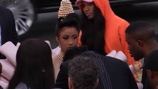 Cardi B Arrives At The GRAMMYs  2019 GRAMMYs [upl. by Seleta516]