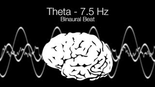 Creative Frequency Theta Binaural Beat  75Hz 1h Pure [upl. by Agathy]