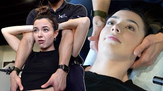 Getting Our Bones Cracked for The First Time  Merrell Twins [upl. by Rosanna]