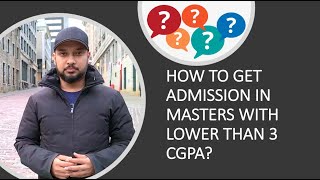 How to get admission in Masters in Canada with lower than 30 CGPA [upl. by Goddord92]