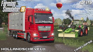 Moving COWS and mowing COW PASTURE  Animals on Hollandscheveld  Farming Simulator 19  Episode 19 [upl. by Lona]