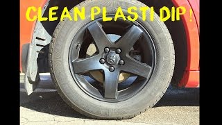 BEST Way to Clean Plasti Dipped Rims  EASY amp CHEAP 5 [upl. by Adria]