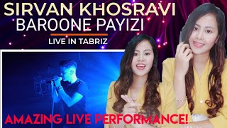 SIRVAN KHOSRAVI  Baroone Payizi  Live in Tabriz  سیروان خسروی  بارون پاییزی  کنسرت  Reaction [upl. by Arodnahs]