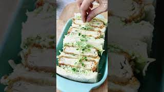 Pesto Tofu Katsu Sando  Vegetarian Katsu Sando Recipe shorts [upl. by Laehcar]