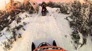 Climbing Coburn Mountain Near Jackman Maine with a sunset at the end [upl. by Ayote]