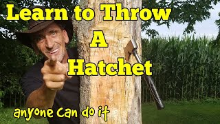 Learn How to throw a hatchet easy tips and tricks to throwing a hatchet [upl. by Aicena870]