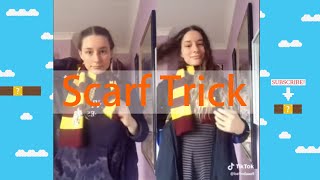 Scarf Trick how to do tiktok scarf trick tutorial [upl. by Girard]