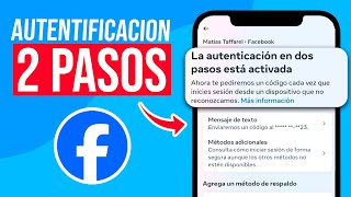 Cómo PONER AUTENTIFICACION en DOS PASOS en Facebook Guia Completa [upl. by Alliuqal]