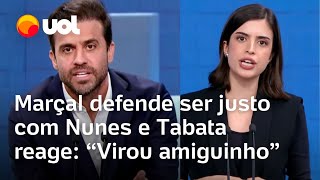 Debate SBT Pablo Marçal defende Nunes e Tabata critica jogo combinado Tem algo por trás [upl. by Enneibaf]