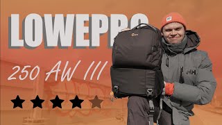 Lowepro 250 AW III  Its great but Review [upl. by Neelac956]