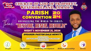 Westmoreland Biennial Parish Convention 2024  Night 1 [upl. by Ehling]