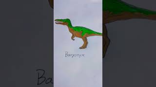 Mi dibujo de un Baryonyx baryonyx [upl. by Greenman]