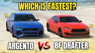 GTA 5 ONLINE  ARGENTO VS 8F DRAFTER WHICH IS FASTEST [upl. by Adnilasor]