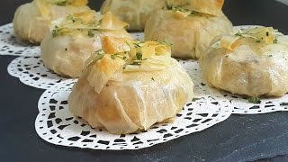 mini pastilla au poulet et champignons وصفات رمضان  بسيطلات صغار بالدجاج و الفطر [upl. by Ymerrej797]