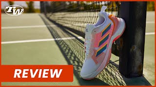 adidas Avacourt Tennis Shoe Review  made for female players of all levels with support amp cushioning [upl. by Yrennalf]